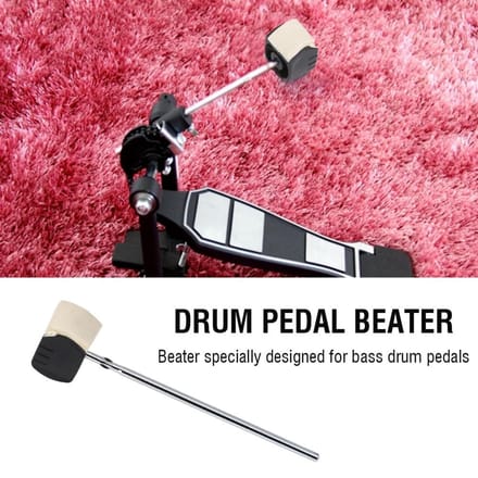 Pédale de Grosse Caisse Batteur Manche Feutre Accessoire Instrument de Percussion
