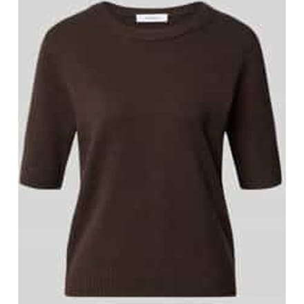 Pullover van katoenmix in fijntricotlook