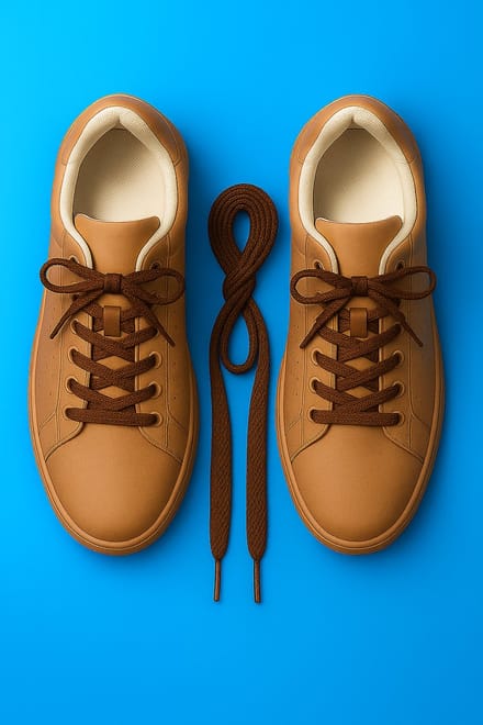 1 paar sneaker veters 150 cm bruin