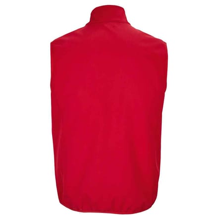 SOLS Heren Falcon Softshell Bodywarmer met rits (Peperrood)