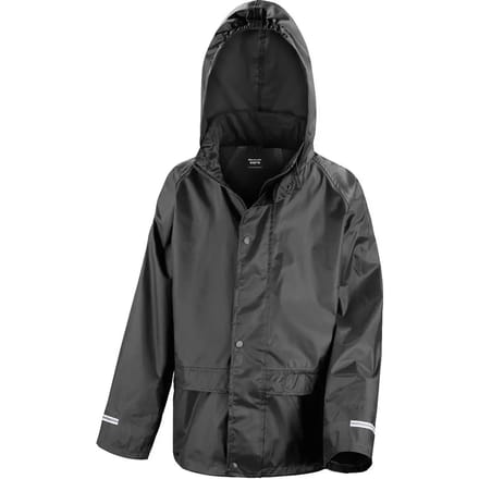 Result Junior Rain Jacket RT227J - Black - S (5-6)