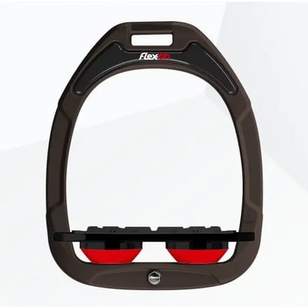 Platte Grip Steigeren Bruin/Zwart/Rood Flex-On Green Composite