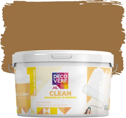 Decoverf clean muurverf karamel, 2.5L