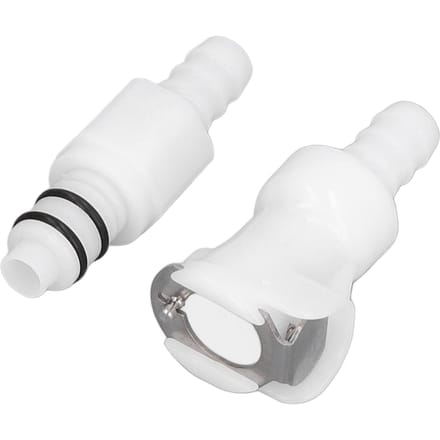 Plastic Slang Snelkoppeling 5/16 Buis met Afsluiter Voedselveilig Plastic Waterleiding Slangkoppeling voor Gas Bierleiding white