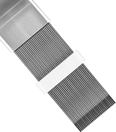 Jumada - Airconditioner Reinigingsborstel - Condensator borstel - Reinigingskam - RVS - Wit