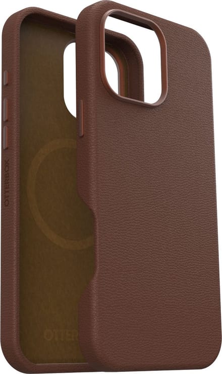 OtterBox Symmetry Apple iPhone 16 Pro Max Back Cover met MagSafe Magneet Leer Bruin
