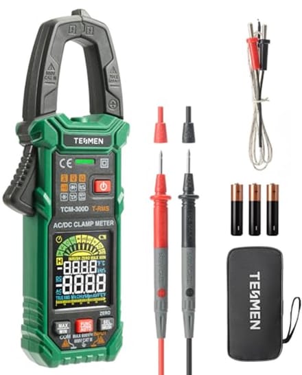 Digitale klemmeter 6000 counts T-RMS ampèremeter auto-range multimeter met AC/DC stroom en spanning