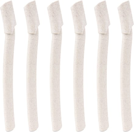 INTER-ESQUE Dermaplaning Mesjes Klein – Wenkbrauw Mesje – Gezichtsscheermes – Tarwestro – 6 Stuks