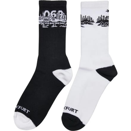 Mister Tee - Major City 069 2Pack Sokken - 43/46 - Zwart/Wit