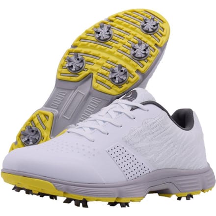 Heren Golfschoenen Maat 8.5-11 Ademend Mesh Antislip Rubberen Zool Waterdicht Professioneel Spikes 9 wit