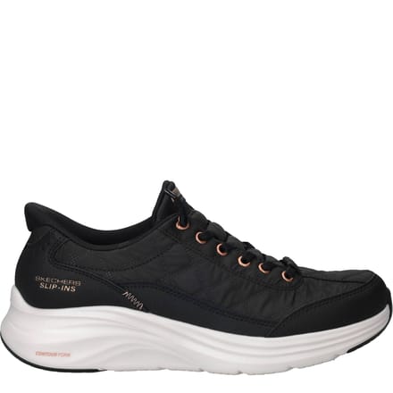 Skechers CONTOUR FOAM - GOLDEN HOUR Dames Instappers - Zwart