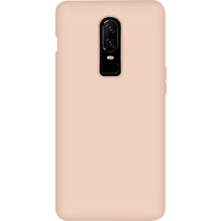 OnePlus 6 Siliconen Back Cover - pink sand