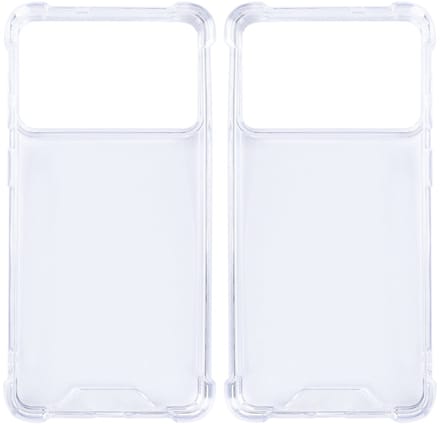 Rixus Anti-Burst Case For Samsung Galaxy S26 Edge Transparent