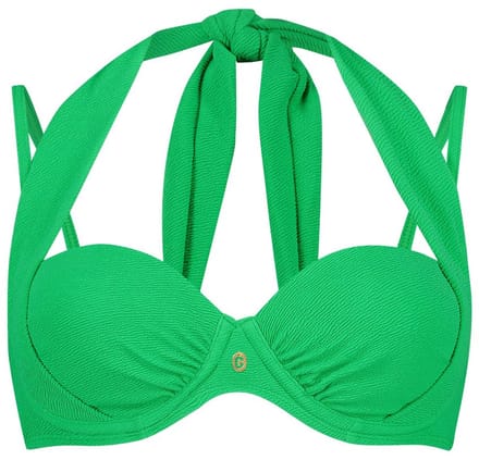 Ten Cate multiway bikini top bright green relief voor Dames | Maat 75B