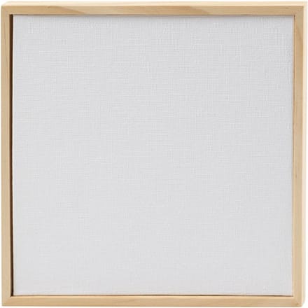 Creativ Company Schilderdoek Paneel met Lijst 15.8x15.8 cm 280 gr Wit 10 Stuks