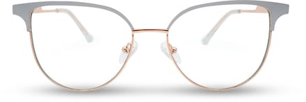 BL Cat Eye Metal White - Blauw licht bril - Blue light glasses - Computer bril