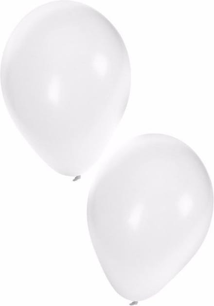Feest / bruiloft ballonnen - wit - 100x stuks - ca. 27 cm - verjaardag versiering