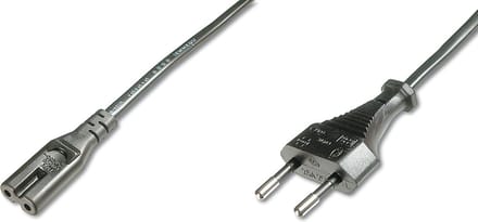 Digitus Apparaat (koud), Stroom Netkabel [1x Apparaatbus C7 - 1x Euro-stekker] 1.80 m Zwart
