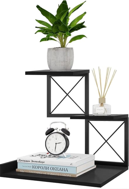 Bureauplank Organizer - Opbergplank - Bureau Organiseren - 3 Laags Design - 30x23x32 cm - Zwart