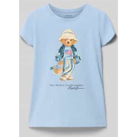 regular fit T-shirt van puur katoen met polo bear-motief