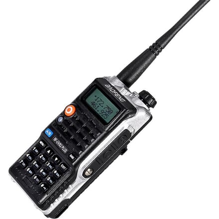 BAOFENG BF-UVB2 Plus FM-transceiver Dual-band LCD-scherm Handintercom 128CH tweeweg zwart