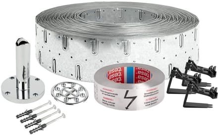 Danfoss Aluklebeband 38mm breed/50m lang max,160C,m,Waarschuwing,zelfklevend, 088L0409