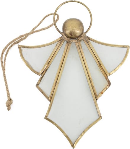 HomeBound by KY | Hanger engel metaal met glas | hanger engel