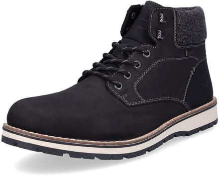 Rieker heren veterboot zwart