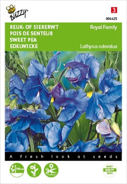 Reukerwt Royal Family blauw - Lathyrus odoratus