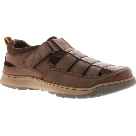 Hush Puppies Herensandalen Comfortabele Rucker Leer bruin