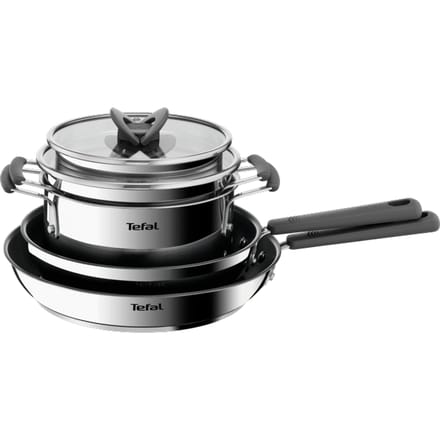 Tefal Opti'Space  4-delige pannenset (kookpan 18/20 cm  koekenpan 24/28 cm)
