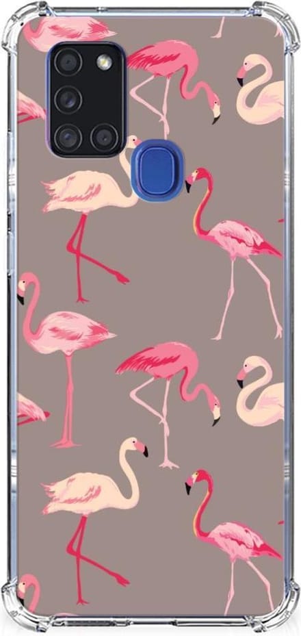 Samsung Galaxy A21s Case Anti-shock Flamingo