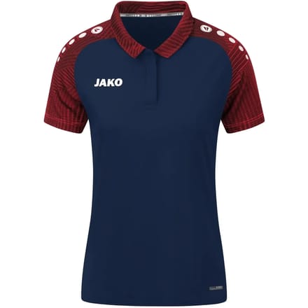 Jako Performance Polo Dames - Rood / Marine | Maat: 34
