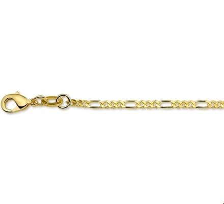 Doublé 10/000 Collier figaro 2 3101017 60 cm
