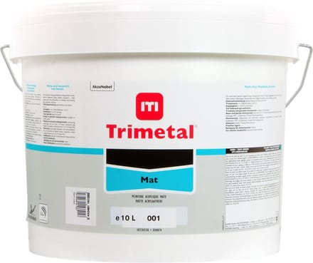 Trimetal Mat - 10 l - 10 m²/l - Wit - Afwerkingslaag