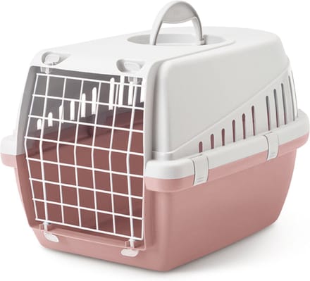 Savic Trotter 1 Ashrose - Kattenvervoersbox - Lichtgrijs Pink