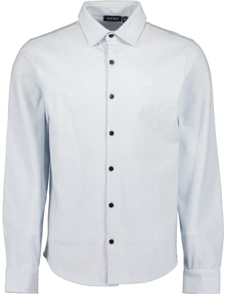 Blue Seven - Blouse 341016 blue uni heren LM - maat 3XL
