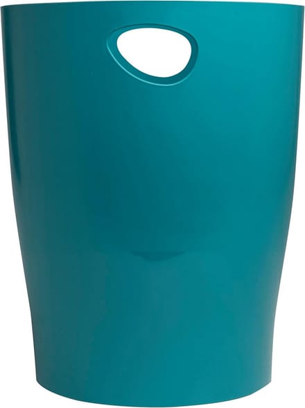 Prullenbak met ECOBIN Skandi handgrepen 15 liter - Voor kantoor & thuis - Pacific Blue