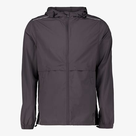 Osaga heren hardloop jas donkergrijs - Maat M