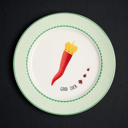 BLOGO Design Bone Collection HAPPY TABLE “LUCK” China Porselein Bord 20 cm