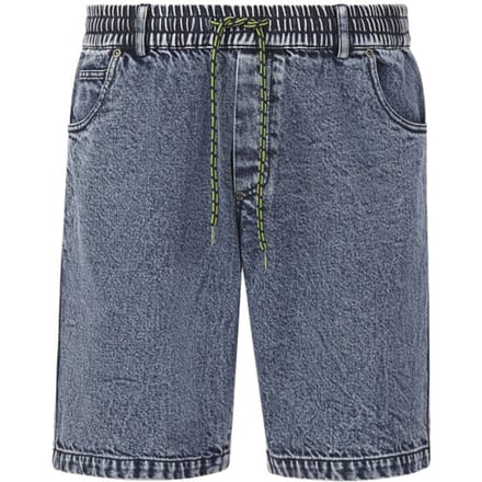Jan Vanderstorm herren Denim Short - 76 - blauw - Plus Size
