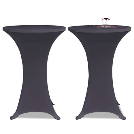vidaXL - Tafelhoes - stretch - antraciet - 2st