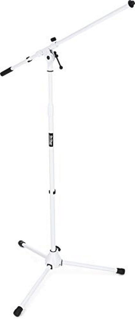 Telescopische Microfoon Boom Stand - Draagbaar en Aanpasbaar, Wit