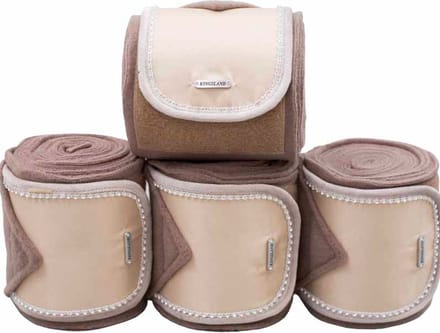 Kingsland Fleece Bandages Oktober Beige Cinder - One size size