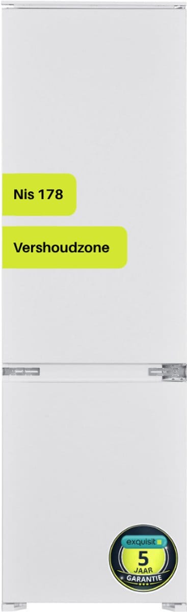 Exquisit EKGC270-70-E-040E - Inbouw koel-vriescombinatie - 249 liter - Vers zone - 5 Jaar garantie - Wit