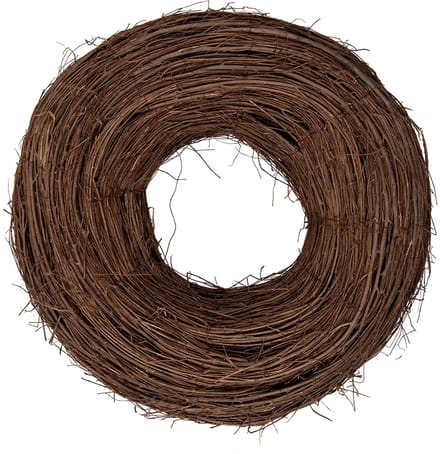 Clayre & Eef Krans Ø 50x14 cm Bruin Rotan