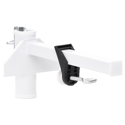 vidaXL - Parasolklem - voor - balkon - 38 - mm - staal - wit