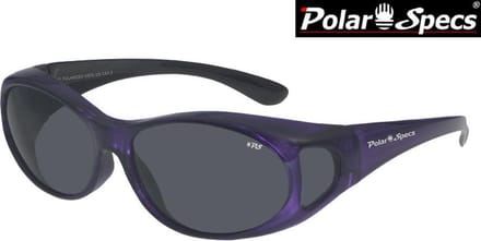 Polar Specs® Overzet Zonnebril PS5076 – Metallic Purple – Polarized Black – Medium – Women