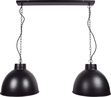Hanglamp Rocky Ø40cm Double Mat Black
