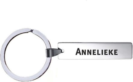 Sleutelhanger Met Naam - Anneliek - RVS